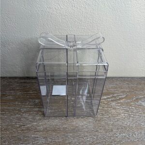NWT Clear Square Gift Box, Target Bullseye Playground 2025 Collection one